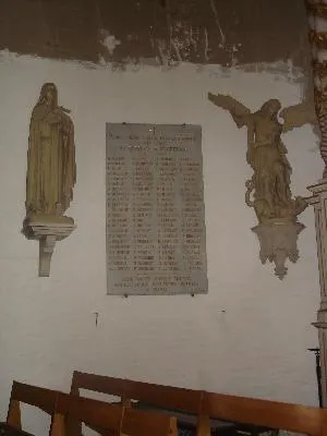 Plaque aux morts de l'église St Gervais d'Avranches