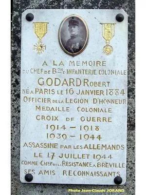 Stèle Robert GODARD de Bréville-sur-Mer