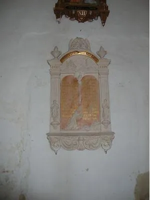 Plaque commémorative église de Carquebut