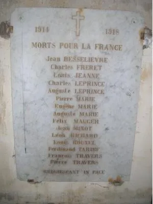 Plaque commémorative église de La Bonneville
