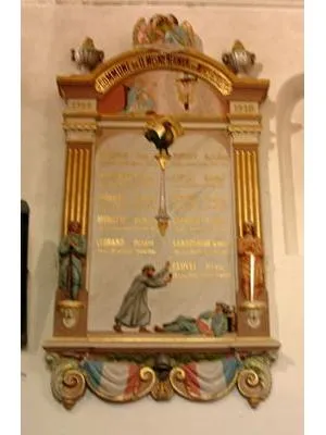 Plaque commémorative église 1914-1918 du Mesnil-Herman