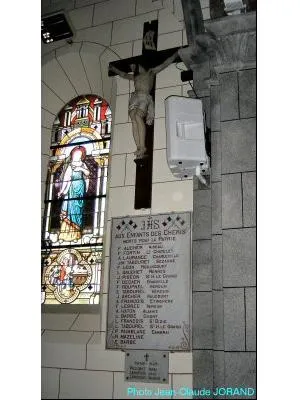 Plaque commémorative église des Chéris