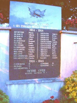 Plaque commémorative de Montreuil-sur-Lozon