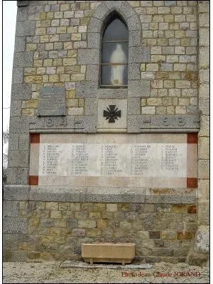 Plaque commémorative église de Saint-Georges-de-Rouelley
