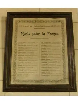 Plaque commémorative 1914-1918 de Saint-Samson-de-Bonfossé