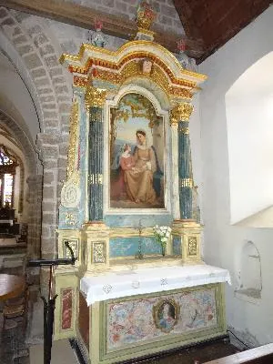 autel secondaire sud, retable