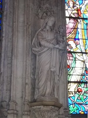 2 statues : La Vierge, Saint Jean