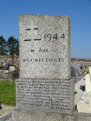 Stèle aux victimes civiles de Cerisy-la-Forêt