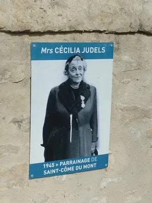 Plaque Lieutenant Robert E. Judels à Saint-Côme-du-Mont