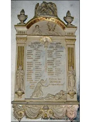 Plaque commémorative église du Mesnil-Rainfray