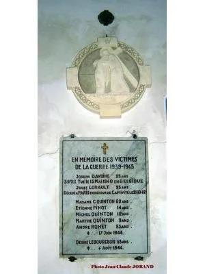 Plaque commémorative 1939-1945 des Chambres