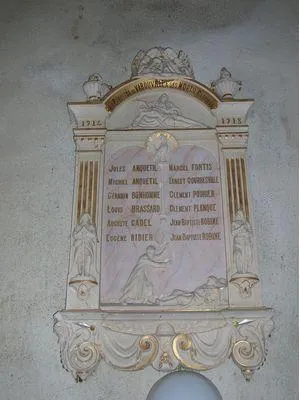 Plaque commémorative église de Varouville