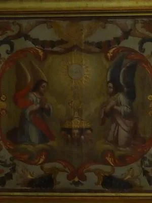 Antependium : Six anges dans l'Église Notre-Dame de Villedieu-les-Poêles