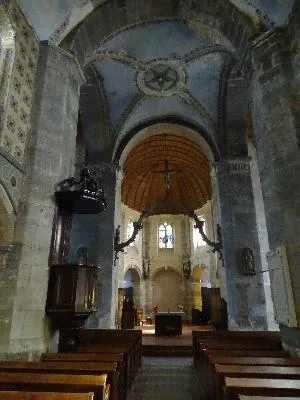 Chaire à prêcher dans l'Église Saint-Nicolas de Barfleur