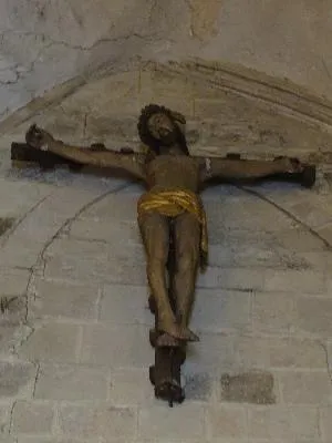 Christ en croix dans l'Église Saint-Vigor de Quettehou