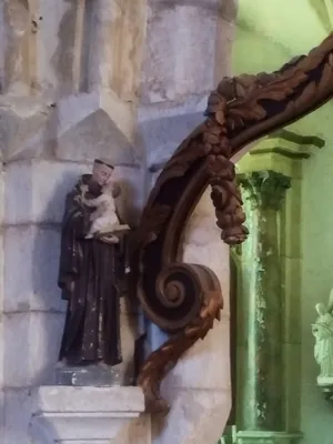 Poutre de gloire de l'Église Notre-Dame à Turqueville