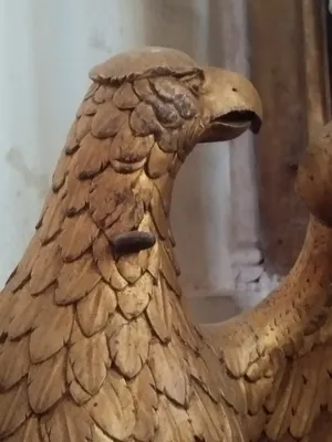 Aigle-lutrin de l'Église Notre-Dame à Turqueville