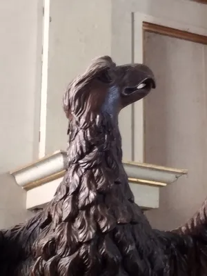 Aigle-lutrin de l'Église Notre-Dame à Querqueville