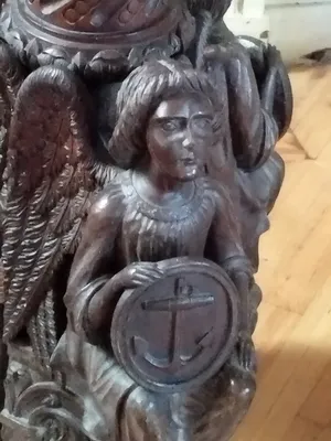 Aigle-lutrin de l'Église Notre-Dame à Querqueville
