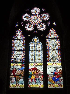 Vitrail Baie D dans l'Église Notre-Dame de Pontorson