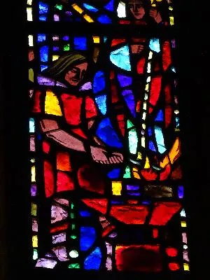 Vitrail Baie A dans l'Église Notre-Dame de Villedieu-les-Poêles