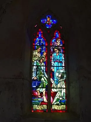 Vitrail Baie H dans l'Église Saint-Pierre de Gatteville-le-Phare