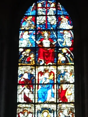Baie 218 : Verrière du Jugement dernier dans la Cathédrale Notre-Dame de Coutances