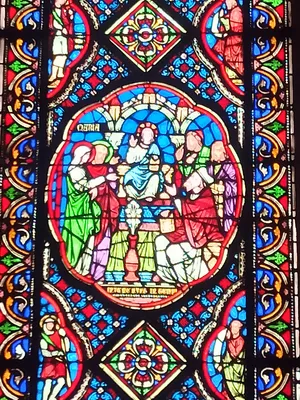 Vitrail Baie J : Vitraux de la circata 4 dans la Cathédrale Notre-Dame de Coutances