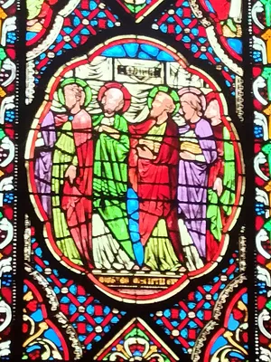 Vitrail Baie M : Vitraux de la circata 7 dans la Cathédrale Notre-Dame de Coutances