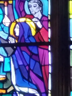 Vitrail Baie 7 de la Basilique Sainte-Trinité de Cherbourg