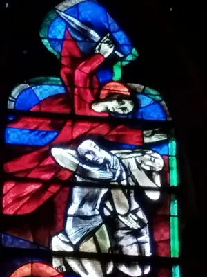 Vitrail Baie 8 de la Basilique Sainte-Trinité de Cherbourg