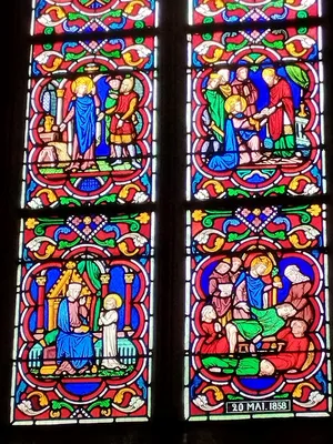 Vitrail Baie 7 : Saint-Louis dans la Chapelle de la Bucaille à Cherbourg
