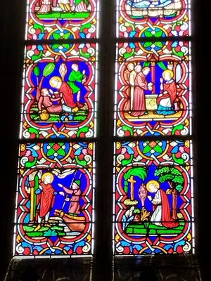 Vitrail Baie 11 : Saint-Clair dans la Chapelle de la Bucaille à Cherbourg
