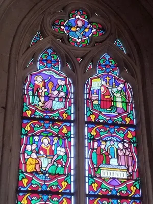Vitrail 14 : Bienheureux Thomas-Helye dans la Chapelle de la Bucaille à Cherbourg