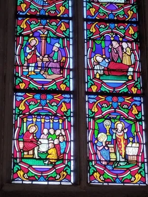 Vitrail 14 : Bienheureux Thomas-Helye dans la Chapelle de la Bucaille à Cherbourg