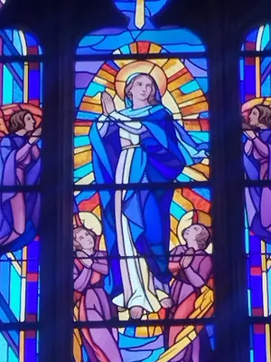 Vitrail Baie 2 de l'Église Notre-Dame à Turqueville