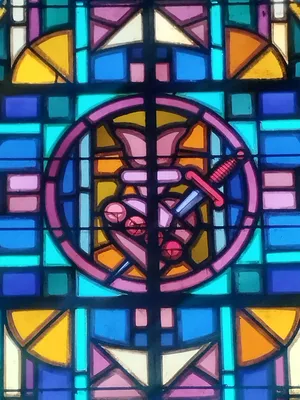 Vitrail Baie 3 de l'Église Notre-Dame à Turqueville