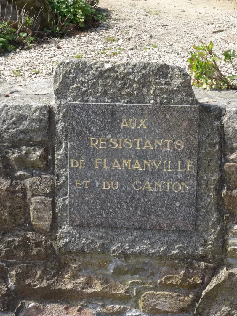 Plaque aux Résistants de Flamanville