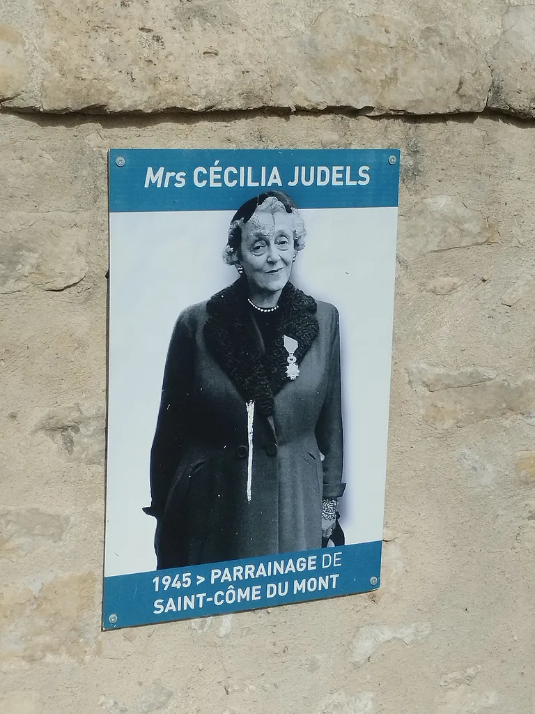Plaque Lieutenant Robert E. Judels à Saint-Côme-du-Mont