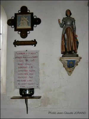Plaque commémorative église de Saint-Brice