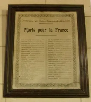 Plaque commémorative 1914-1918 de Saint-Samson-de-Bonfossé