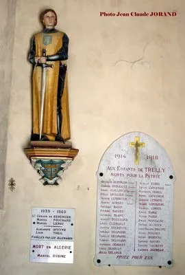 Plaque commémorative église de Trelly
