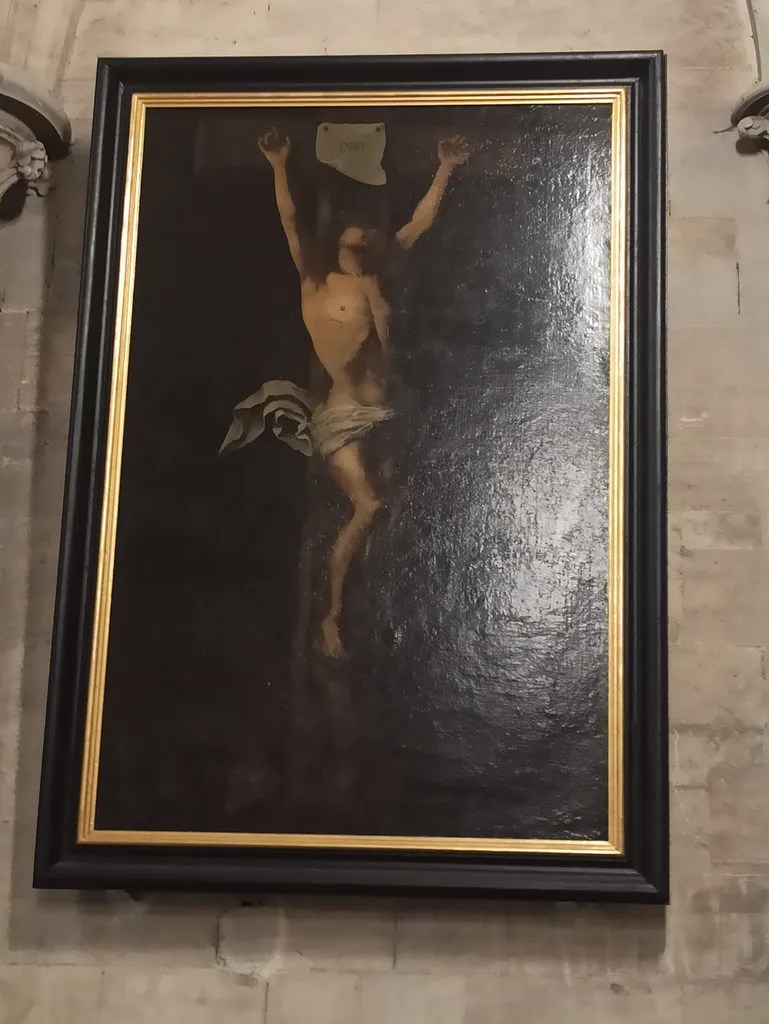Tableau : Christ en croix dans la Cathédrale Notre-Dame de Coutances