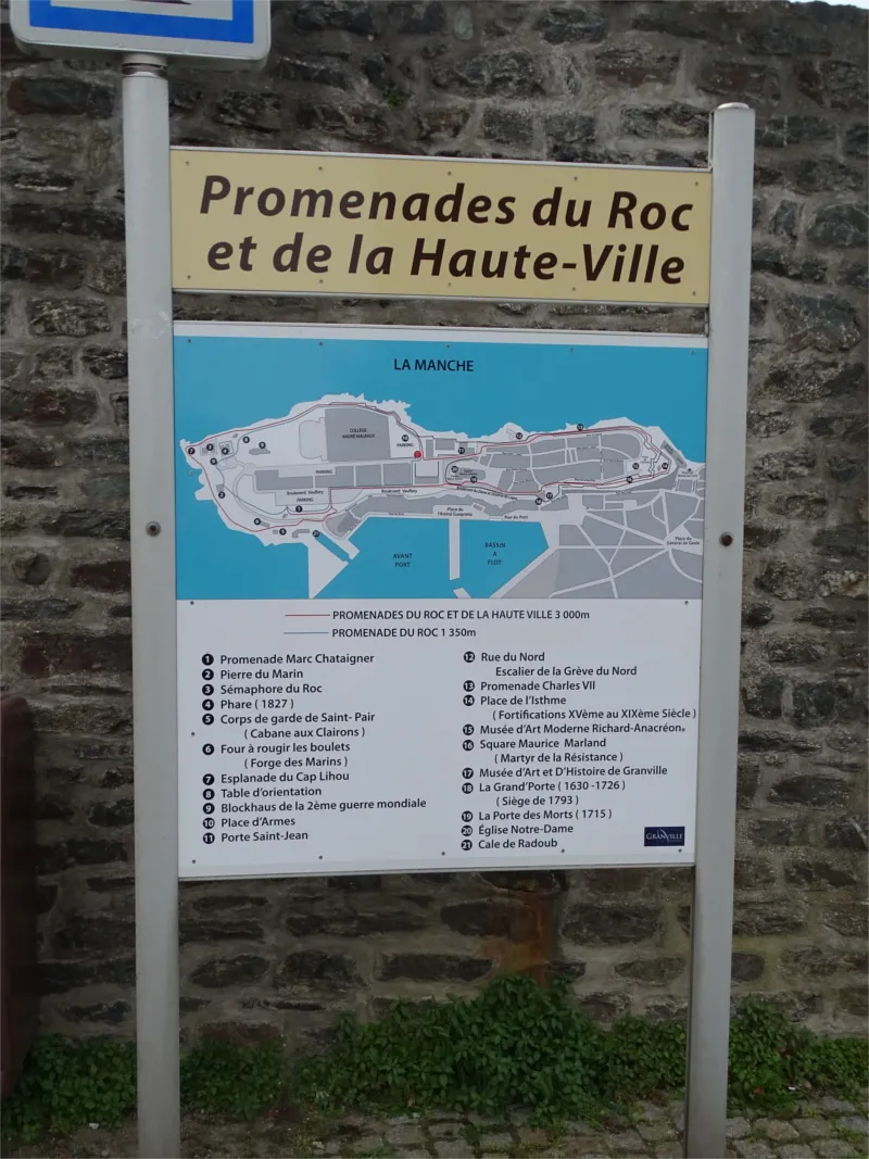Promenades du Roc et de la Haute-Ville de Granville