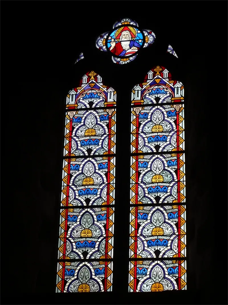 Vitrail Baie C dans l'Église Notre-Dame de Pontorson