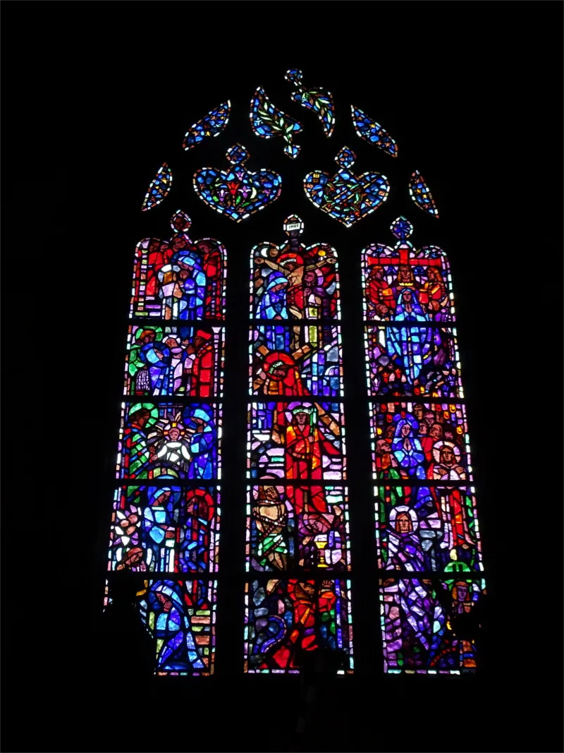 Vitrail Baie I dans l'Église Notre-Dame de Villedieu-les-Poêles