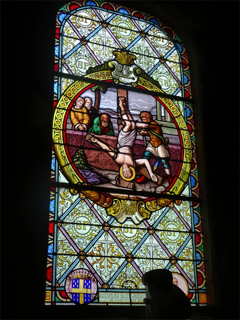 Vitrail Baie B dans l'Église Saint-Pierre de Saint-Pierre-Église