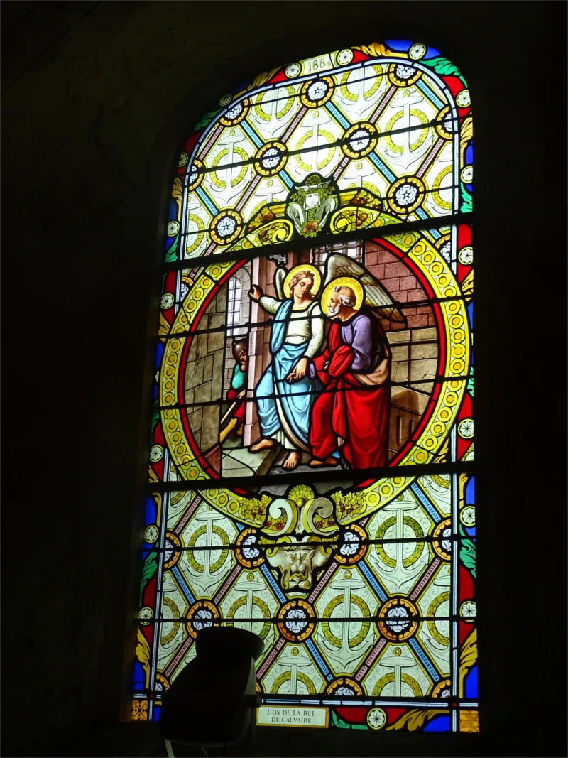 Vitrail Baie E dans l'Église Saint-Pierre de Saint-Pierre-Église