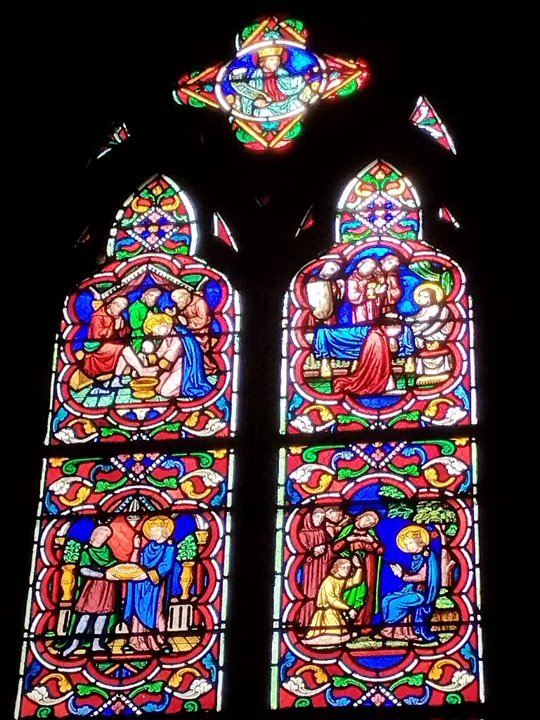 Vitrail Baie 7 : Saint-Louis dans la Chapelle de la Bucaille à Cherbourg