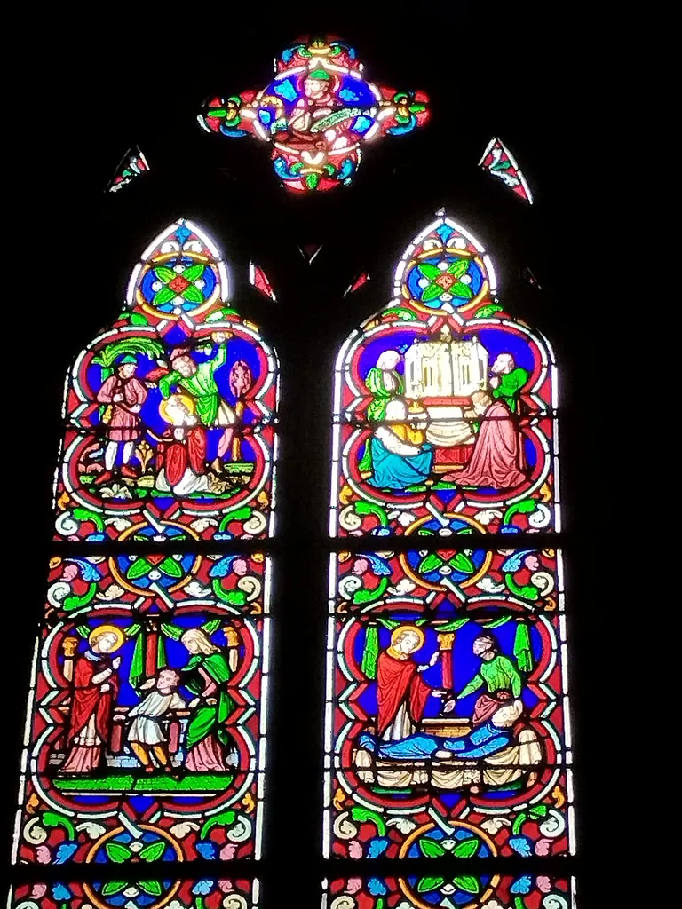 Vitrail Baie 11 : Saint-Clair dans la Chapelle de la Bucaille à Cherbourg